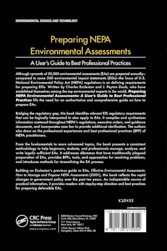 Preparing NEPA Environmental Assessments: A User's Guide to Best Professional Practices,Used