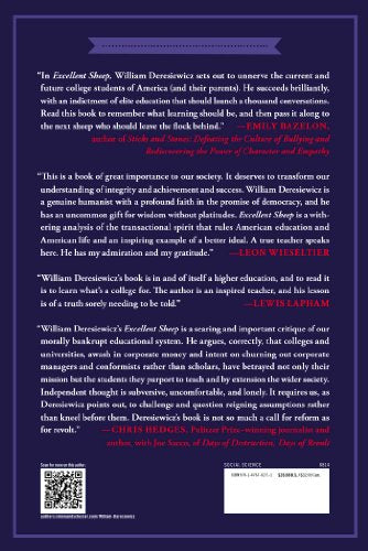 Excellent Sheep: The Miseducation of the American Elite and the Way to a Meaningful Life,Used