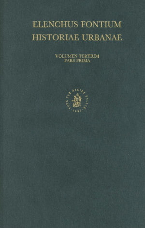 Elenchus Fontium Historiae Urbanae, Volume 3 Austria (ACTA Collegii Historiae Urbanae) (German Edition),Used