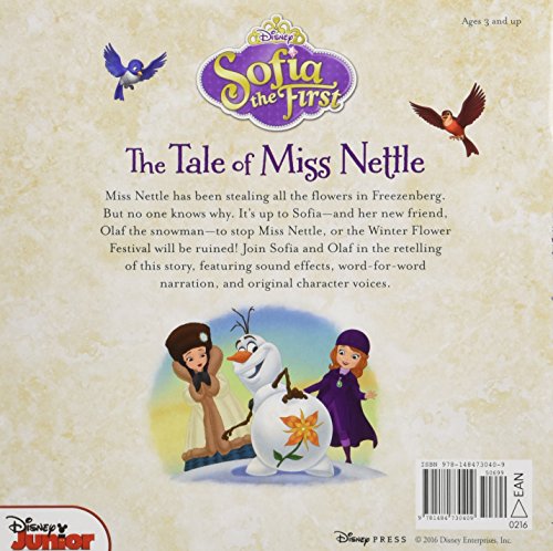 Sofia the First ReadAlong Storybook and CD The Tale of Miss Nettle,Used