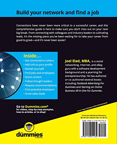 Linkedin Fd, 4e (For Dummies),Used