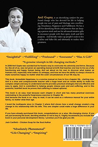 Immediate Happiness: Be Happy NOW Using Practical Steps with Immediate Proven Results,Used