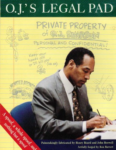 O.J.'s Legal Pad:: What Is Really Going On in O.J. Simpson's Mind?,Used