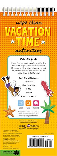 Wipe Clean Activities: Vacation Time (Wipe Clean Activity Books),Used