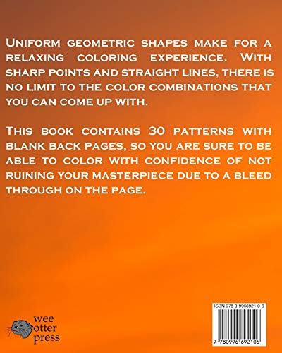 Geometric Patterns Coloring Book Volume 1 (Coloring Lovers),Used