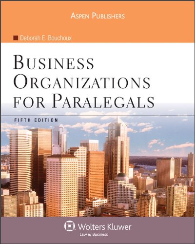 Business Organizations for Paralegals,Used