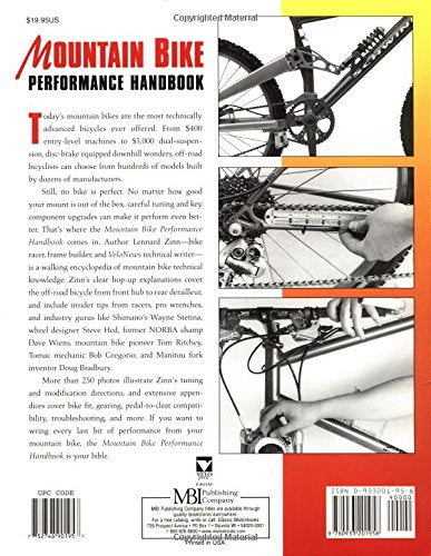 Mountain Bike Performance Handbook,Used