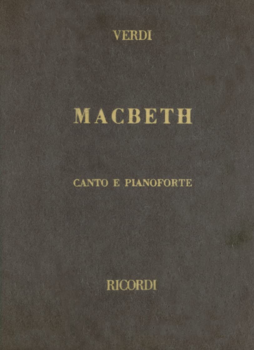 Macbeth, Cloth, It: Vocal Score,Used