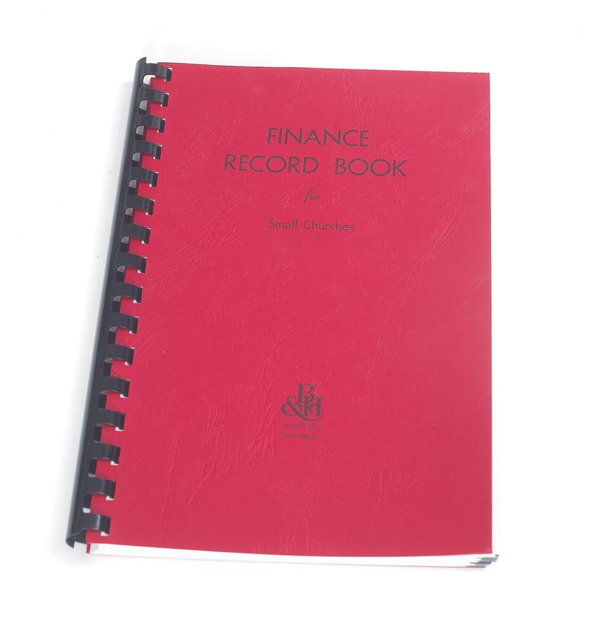 Broadman Church Supplies Finance Record Book For Small Churches,Used