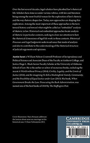 Rhetorical Processes and Legal Judgments: How Language and Arguments Shape Struggles for Rights and Power,Used