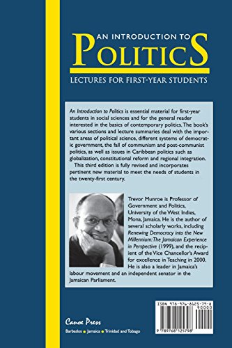 Introduction To Politics: Lectures For First Year Students Third Edition,New