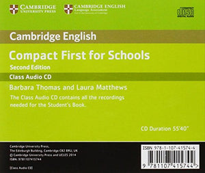Compact First for Schools Class Audio CD,Used