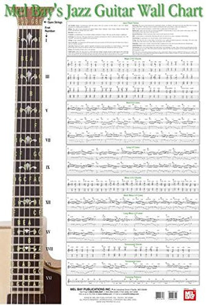 Jazz Guitar Wall Chart,Used