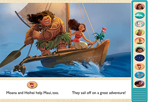 Disney Moana  I'm Ready to Read with Moana Interactive ReadAlong Sound Book  Great for Early Readers  PI Kids