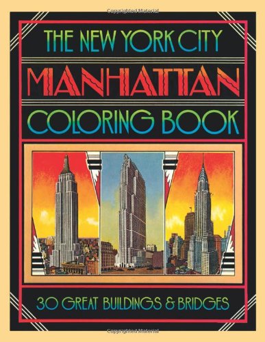 The New York Manhattan Coloring Book,Used