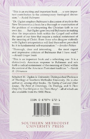 Christ Without Myth: A Study Based on the Theology of Rudolf Bultmann,Used