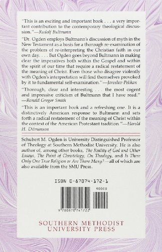 Christ Without Myth: A Study Based on the Theology of Rudolf Bultmann,Used