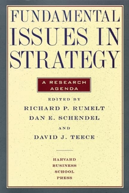 Fundamental Issues in Strategy, A Research Agenda,Used