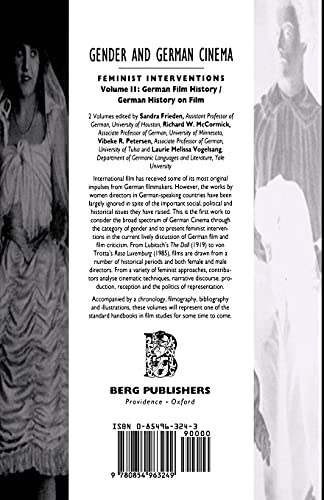Gender and German Cinema  Volume II: Feminist Interventions (Gender & German Cinema),Used