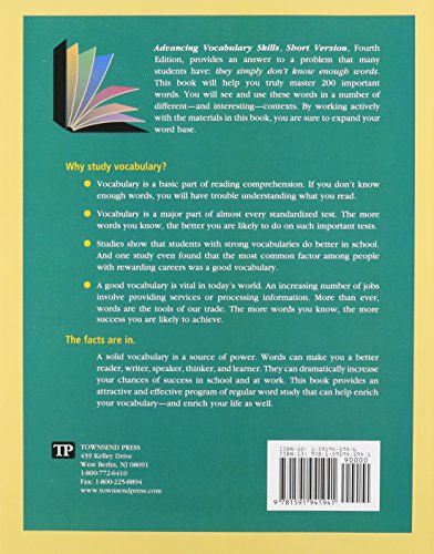 Advancing Vocabulary Skills: Short Version,Used