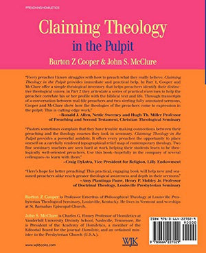 Claiming Theology In The Pulpit,New