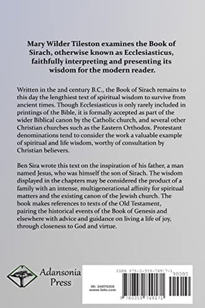 The Wisdom of Jesus, the Son of Sirach, or Ecclesiasticus,Used