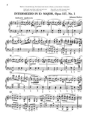 Brahms  3 Intermezzi, Op. 117 (Alfred Masterwork Edition),Used
