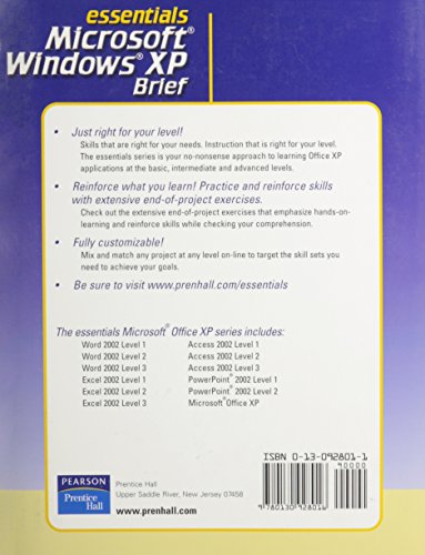 Essentials Microsoft Windows Xp Brief,Used