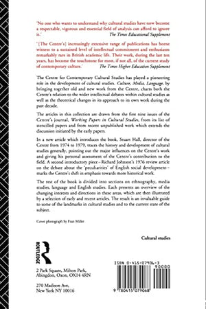 Culture, Media, Language: Working Papers in Cultural Studies, 197279 (Cultural Studies Birmingham),Used