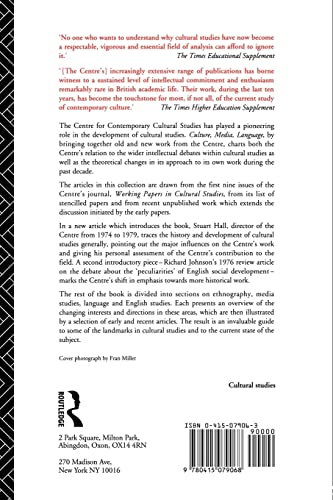 Culture, Media, Language: Working Papers in Cultural Studies, 197279 (Cultural Studies Birmingham),Used