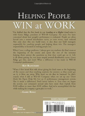 Helping People Win at Work: A Business Philosophy Called 'Don't Mark My Paper, Help Me Get an A',Used