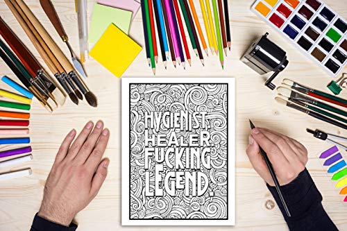 This Dental Hygienist Needs a Mother F*cking Beer: A Swear Word Coloring Book for Adults,Used