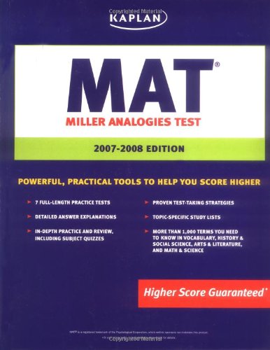 Kaplan MAT, 20072008 Edition,Used