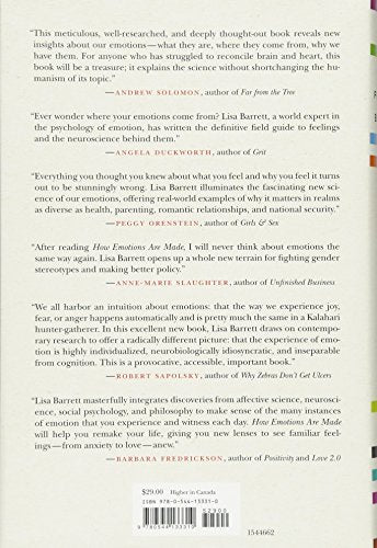 How Emotions Are Made: The Secret Life Of The Brain,New