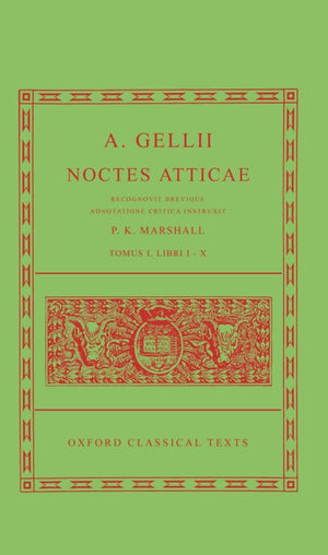 A. Gellii Noctes Atticae: Recognovit Brevique Adnotatione Critica InstruxitTomus I: Libri IX (Oxford Classical Texts),Used