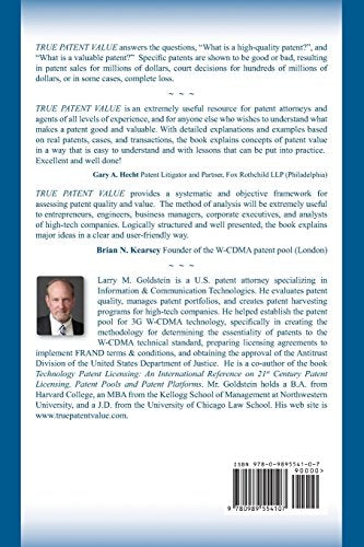 True Patent Value: Defining Quality in Patents and Patent Portfolios,Used