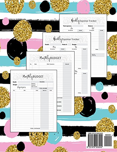 Monthly Budget Planner: Weekly Expense Tracker Bill Organizer Notebook Business Money Personal Finance Journal Planning Workbook,Used
