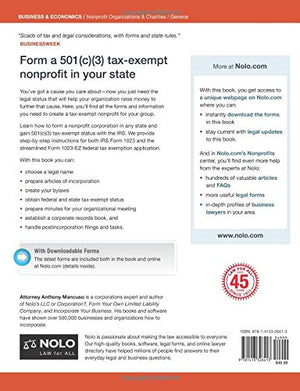 How to Form a Nonprofit Corporation (National Ed): A StepbyStep Guide to Forming a 501(c)(3) Nonprofit in Any State,Used