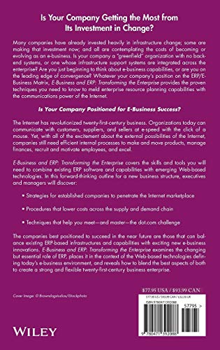EBusiness and ERP: Transforming the Enterprise,Used