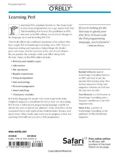 Learning Perl, 5th Edition,Used