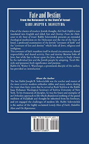 Fate And Destiny: From Holocaust To The State Of Israel,Used