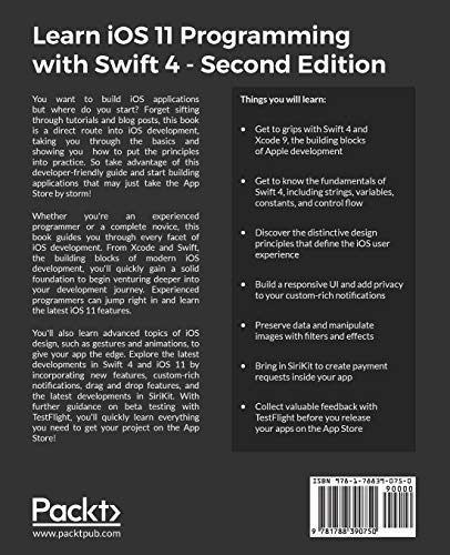 Learn iOS 11 Programming with Swift 4: Learn the fundamentals of iOS app development with Swift 4 and Xcode 9,Used
