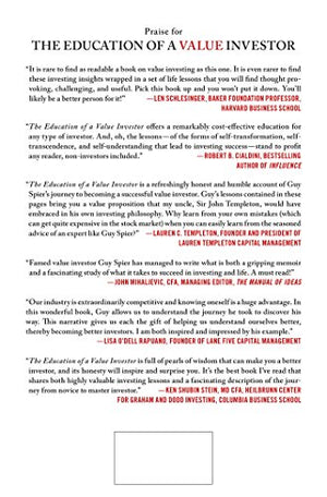 The Education of a Value Investor: My Transformative Quest for Wealth, Wisdom, and Enlightenment,New