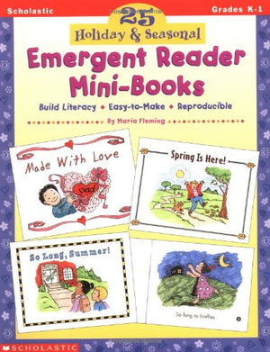 25 Holiday & Seasonal Emergent Reader Minibooks (Grades K1)