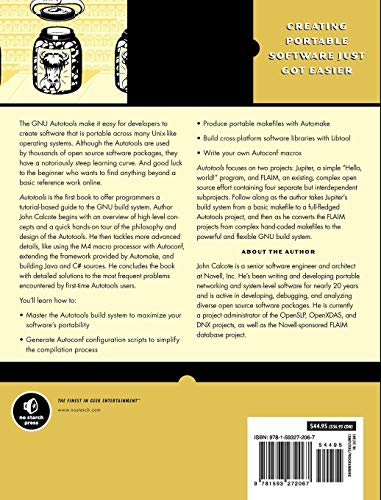 Autotools: A Practioner'S Guide To Gnu Autoconf, Automake, And Libtool