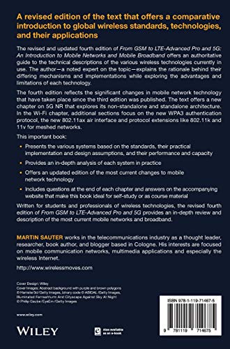 From GSM to LTEAdvanced Pro and 5G: An Introduction to Mobile Networks and Mobile Broadband,Used