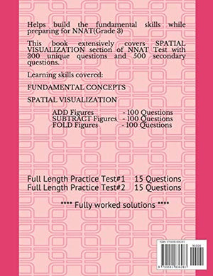 NNAT Naglieri Nonverbal Ability Test SPATIAL VISUALIZATION: A step by step study guide GRADE 3 (NNAT Test Prep Series),Used