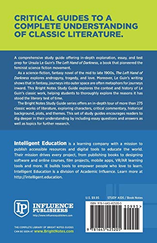 Study Guide to The Left Hand of Darkness by Ursula Le Guin (Bright Notes),Used