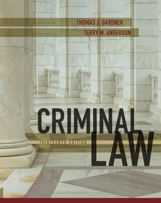 MindTap Criminal Justice, 1 term (6 months) Printed Access Card for Gardner/Anderson's Criminal Law, 13th,New