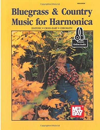 Bluegrass & Country Music for Harmonica: Diatonic  CrossHarp  Chromatic,New